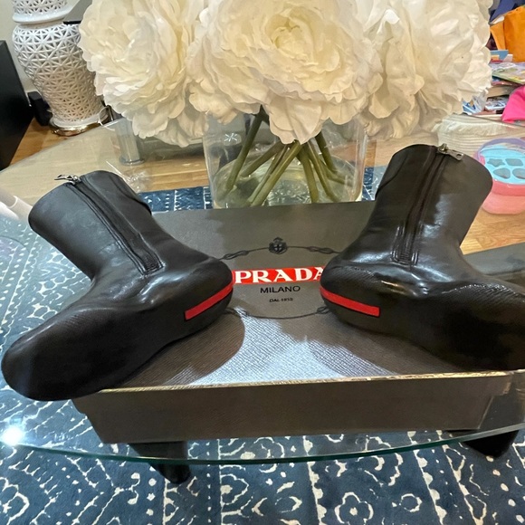 COPY - Prada black toddler boots. Size 24.